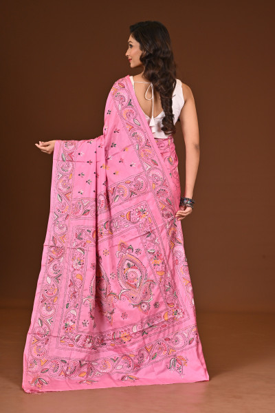BELENDED SILK KANTHA SAREE