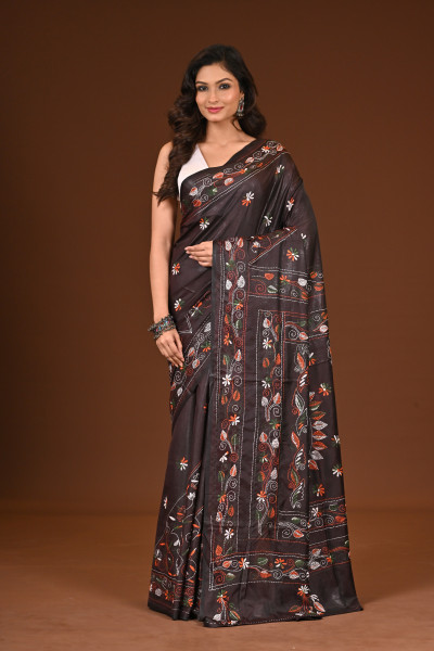 BELENDED SILK KANTHA SAREE