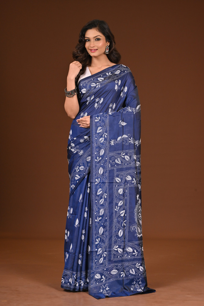 BELENDED SILK KANTHA SAREE