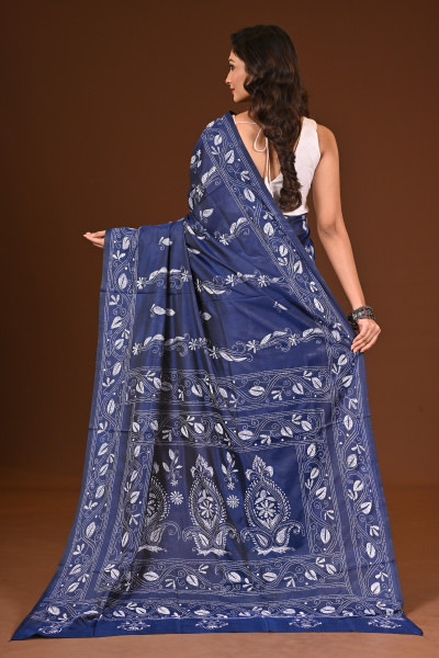 BELENDED SILK KANTHA SAREE