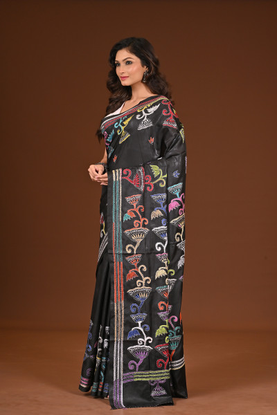 BELENDED SILK KANTHA SAREE