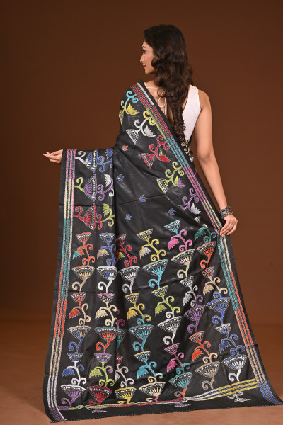 BELENDED SILK KANTHA SAREE