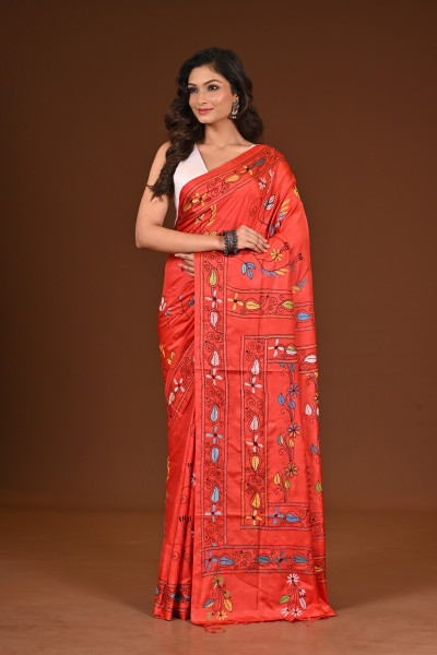 BELENDED SILK KANTHA SAREE