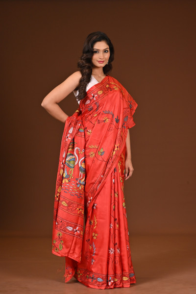 BELENDED SILK KANTHA SAREE
