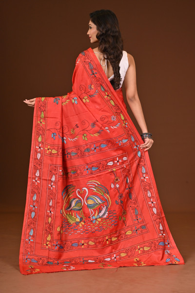 BELENDED SILK KANTHA SAREE