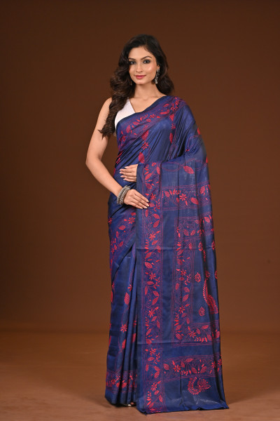 BELENDED SILK KANTHA SAREE
