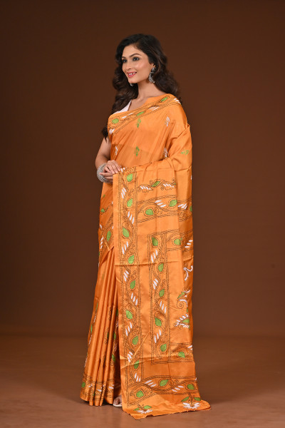 BELENDED SILK KANTHA SAREE