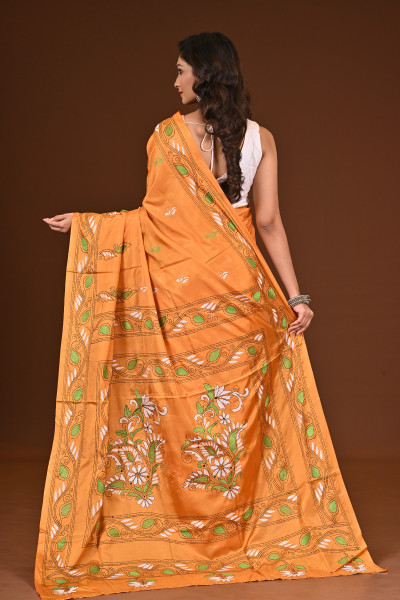 BELENDED SILK KANTHA SAREE