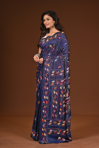 BELENDED SILK KANTHA SAREE