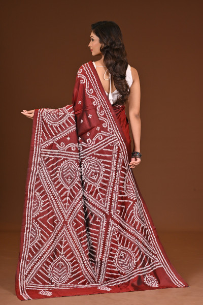 PURE SILK KANTHA SAREE