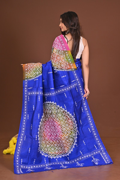 RONGINRUPKATHA GACHI SILK KANTHA SAREE