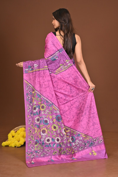 RUPKOTHA BLENDED SILK KANTHA SAREE