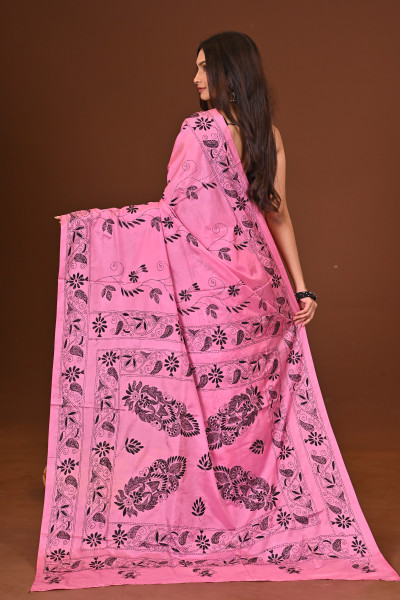 RUPOSHI BLENDED SILK KANTHA SAREE