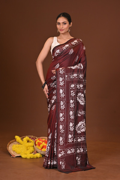 SARANGI BLENDED SILK KANTHA SAREE