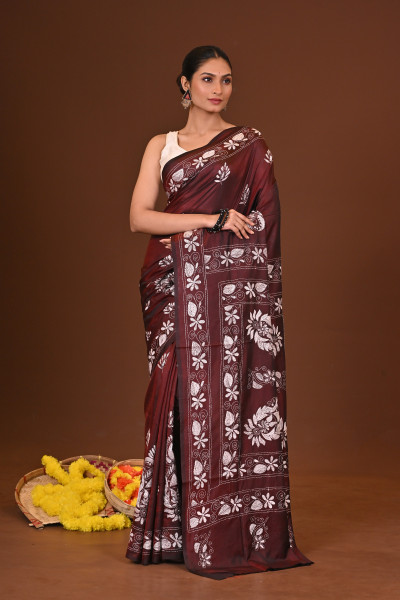 SARANGI BLENDED SILK KANTHA SAREE