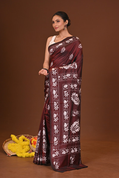 SARANGI BLENDED SILK KANTHA SAREE