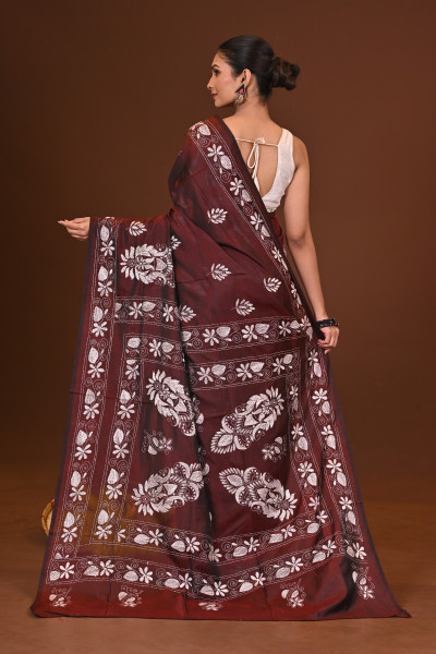 SARANGI BLENDED SILK KANTHA SAREE