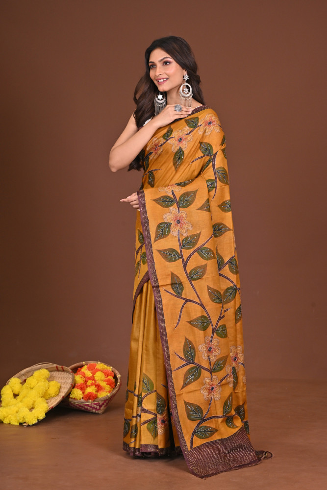 SHONARSHARAD GACHI SILK KANTHA SAREE