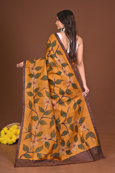 SHONARSHARAD GACHI SILK KANTHA SAREE