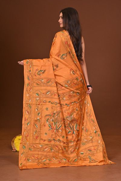 SHONARUPA BLENDED SILK KANTHA SAREE