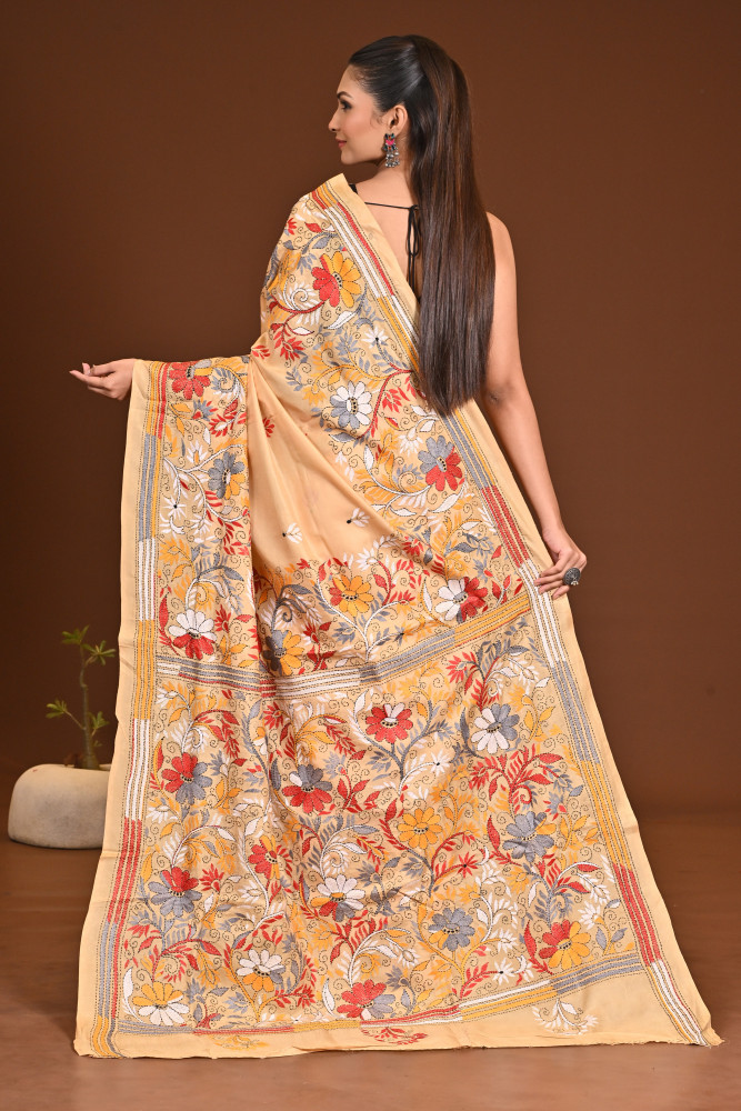 SILK KANTHA SAREE