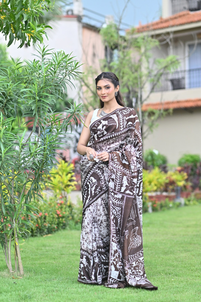 ISHWARI MURSHIDABAD HAND BATIK SAREE
