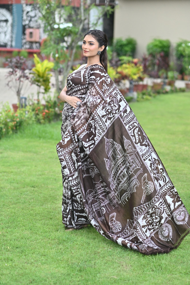 ISHWARI MURSHIDABAD HAND BATIK SAREE