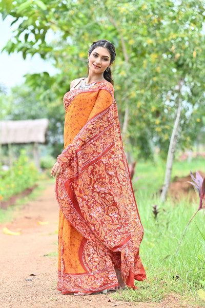 VISHALAKSHI HAND BATIK SAREE