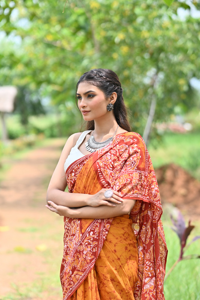 VISHALAKSHI HAND BATIK SAREE