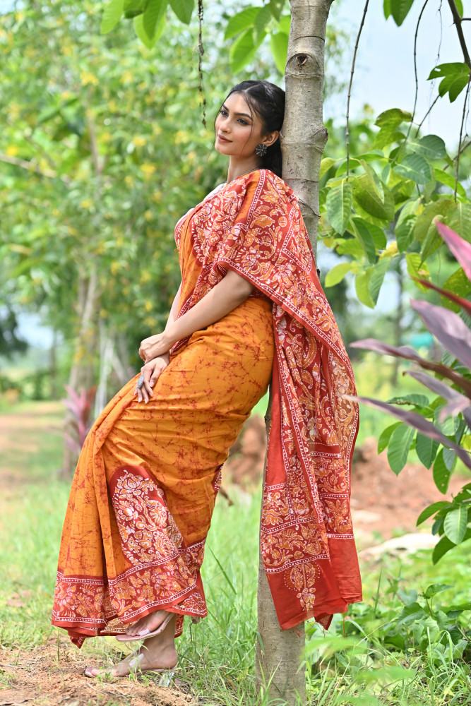 VISHALAKSHI HAND BATIK SAREE