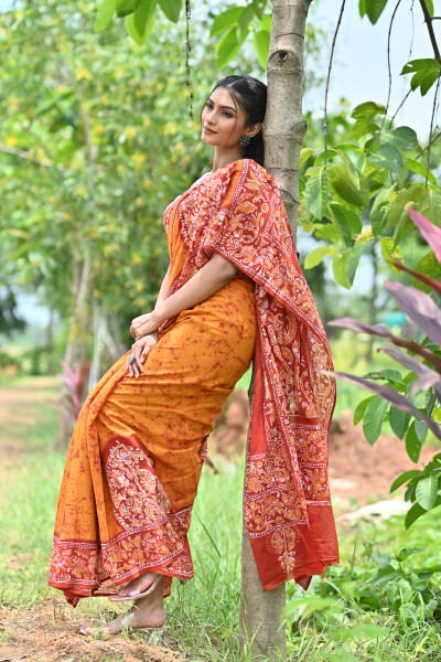 VISHALAKSHI HAND BATIK SAREE