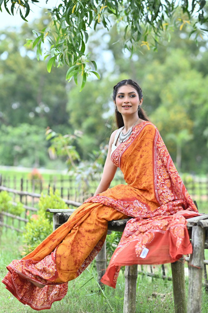 VISHALAKSHI HAND BATIK SAREE
