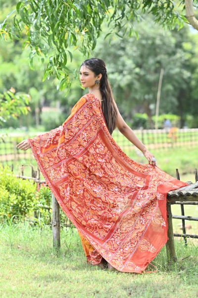 VISHALAKSHI HAND BATIK SAREE