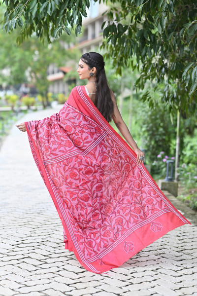 NARAYANI BLENDED SILK KANTHA SAREE