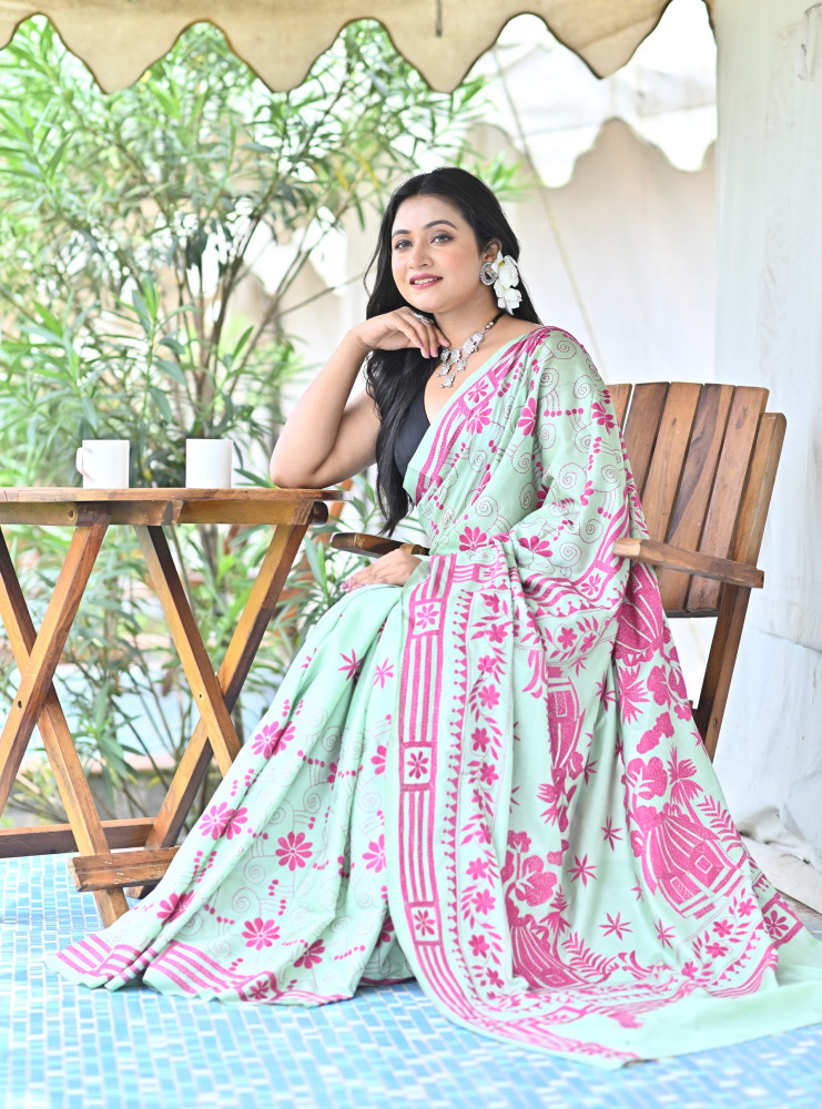 SHARVANI BLENDED SILK KANTHA SAREE
