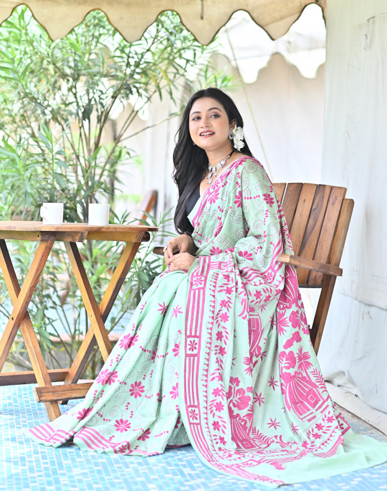 SHARVANI BLENDED SILK KANTHA SAREE