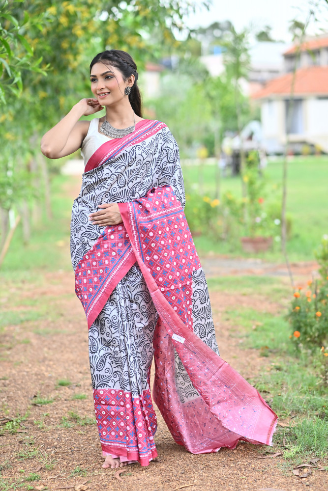 RAJARAJESHI GHICHA DIY GUJRATI SAREE