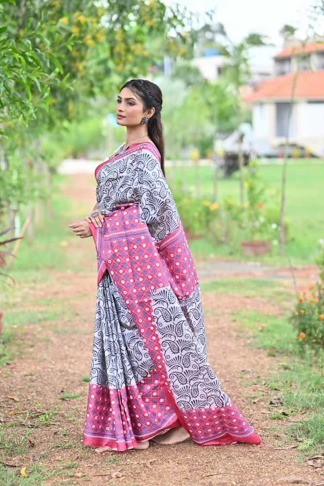 RAJARAJESHI GHICHA DIY GUJRATI SAREE