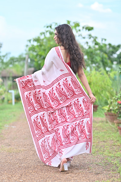 BHAIRAVI BLENDED SILK KANTHA SAREE