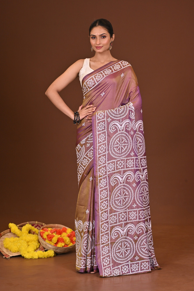 SUNDARIKA BLENDED SILK KANTHA SAREE