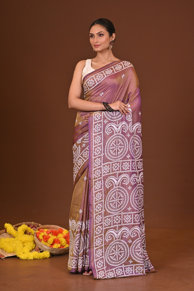 SUNDARIKA BLENDED SILK KANTHA SAREE