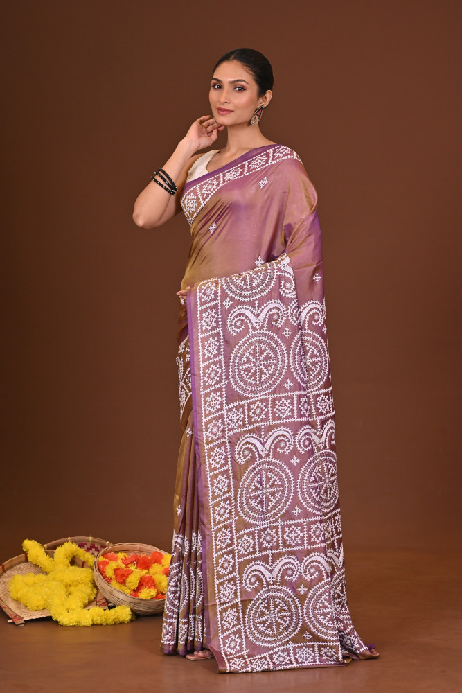 SUNDARIKA BLENDED SILK KANTHA SAREE