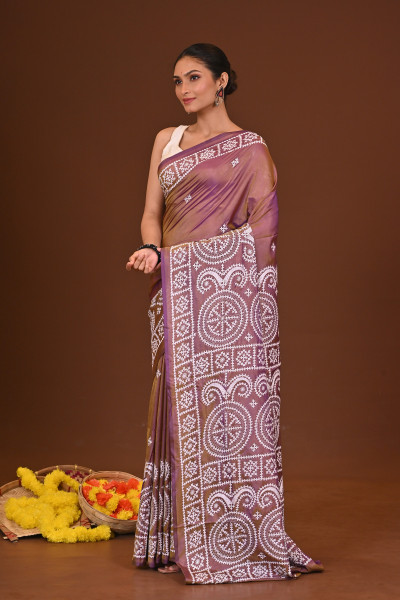 SUNDARIKA BLENDED SILK KANTHA SAREE