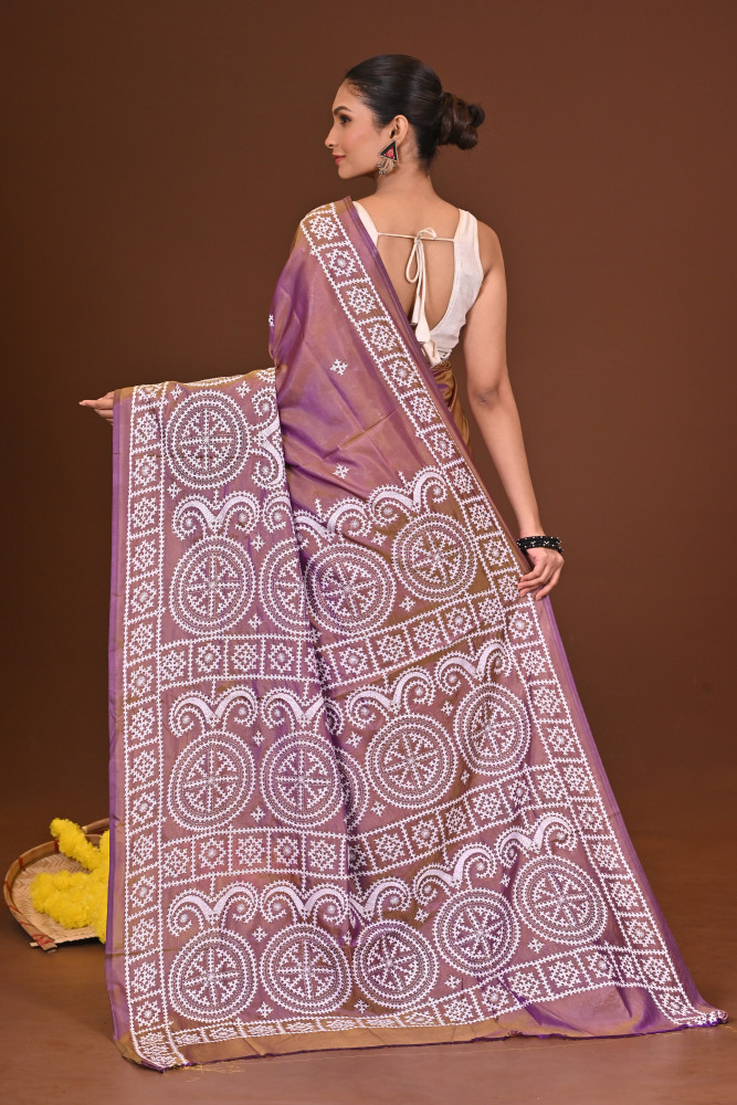 SUNDARIKA BLENDED SILK KANTHA SAREE