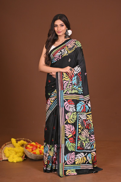 TAMOSHIKHA BLENDED SILK KANTHA SAREE