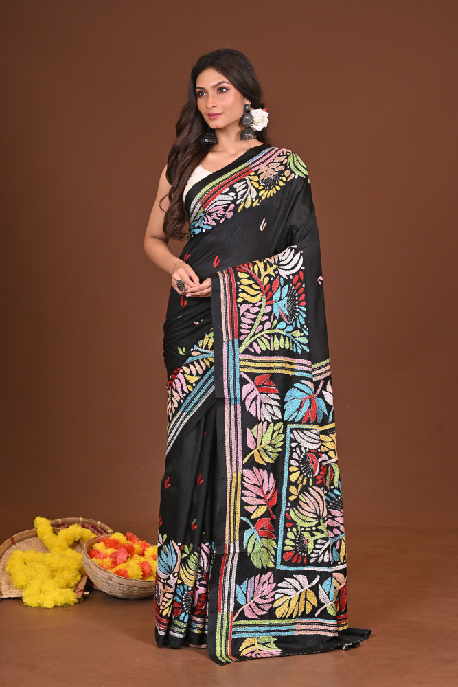 TAMOSHIKHA BLENDED SILK KANTHA SAREE