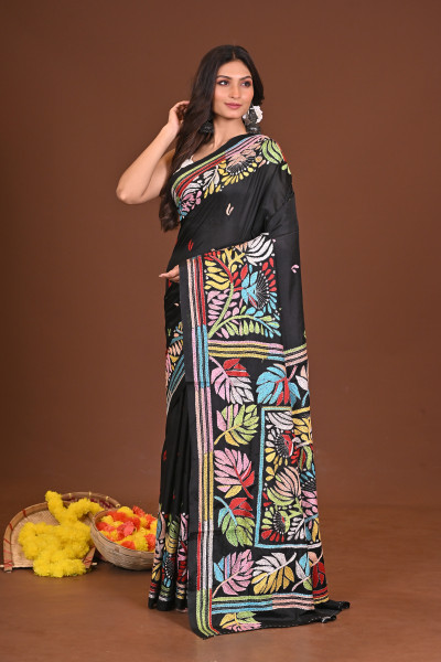TAMOSHIKHA BLENDED SILK KANTHA SAREE