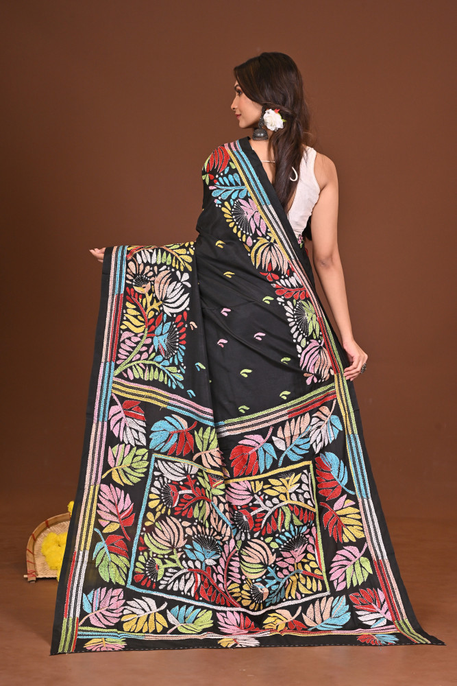 TAMOSHIKHA BLENDED SILK KANTHA SAREE