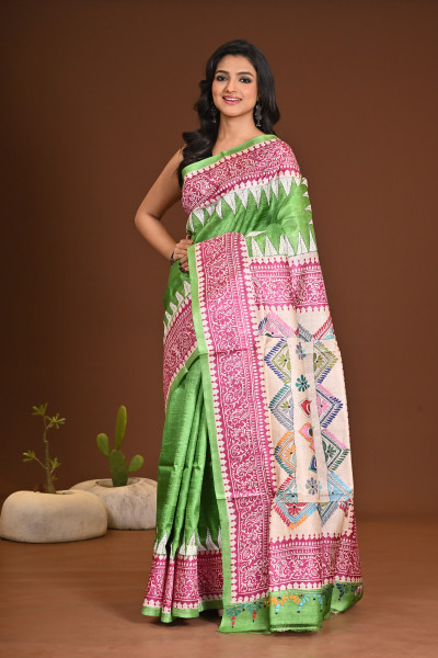 TOSSOR DAI BLOCK KANTHA SAREE