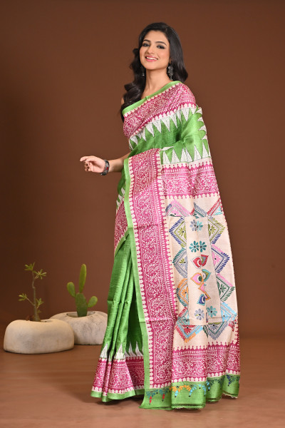 TOSSOR DAI BLOCK KANTHA SAREE